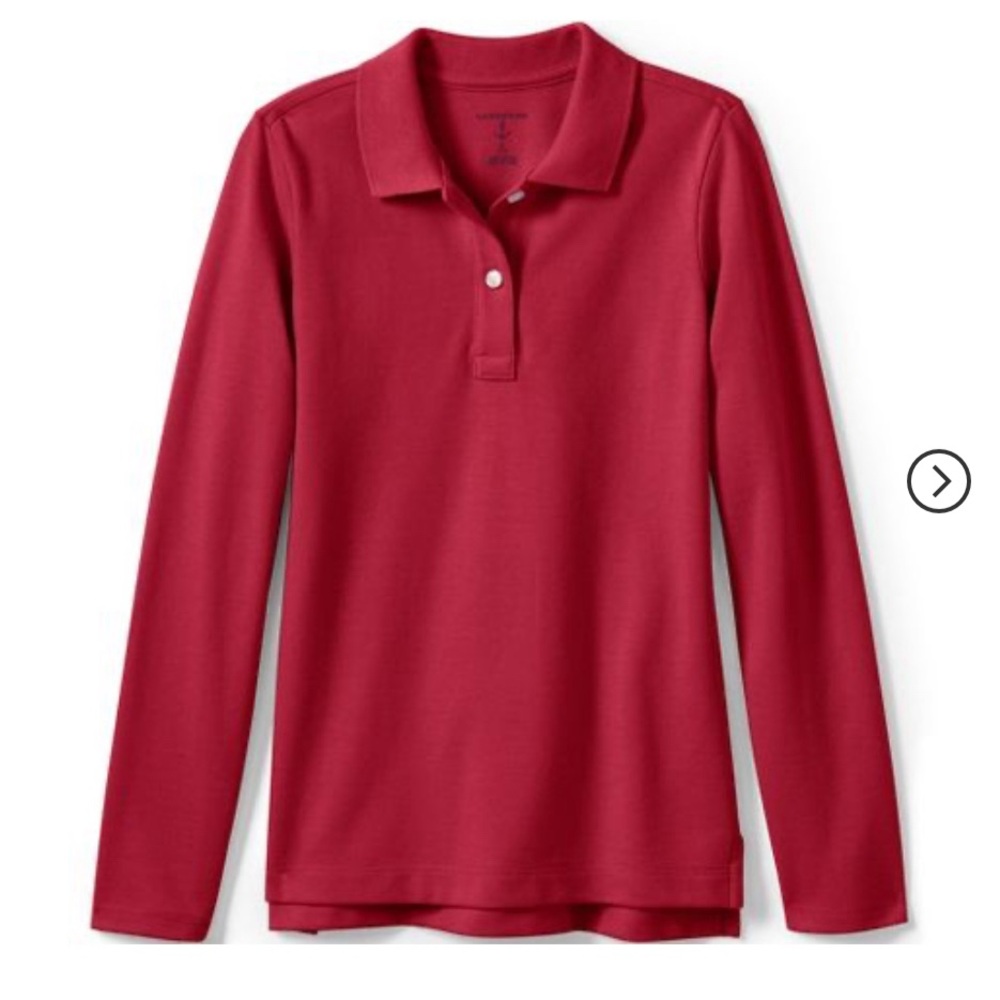 NWT Lands End Uniform Mesh Polo Feminine Fit Size L